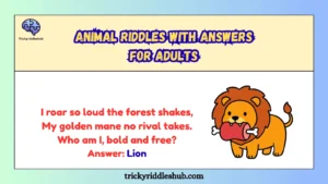 Animal Riddles with Answers for Adults