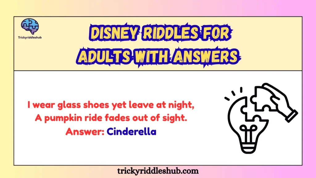 Disney Riddles for Adults with Answers