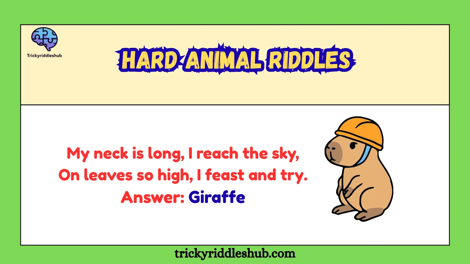 Animal Head Riddles 257+ Hard Animal Riddles Tricky & Genius-Level Brain Puzzles 2026