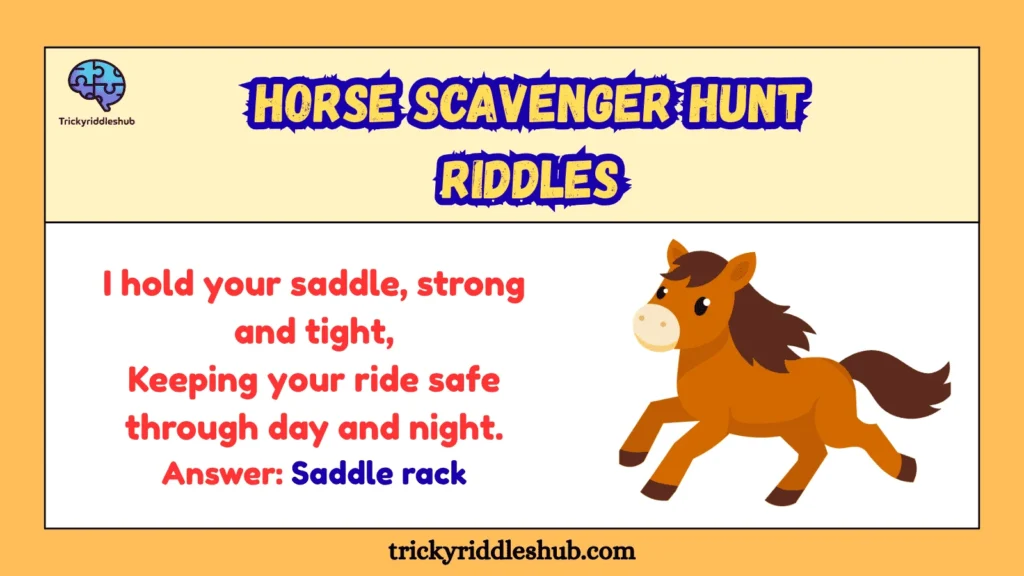 Horse Scavenger Hunt Riddles