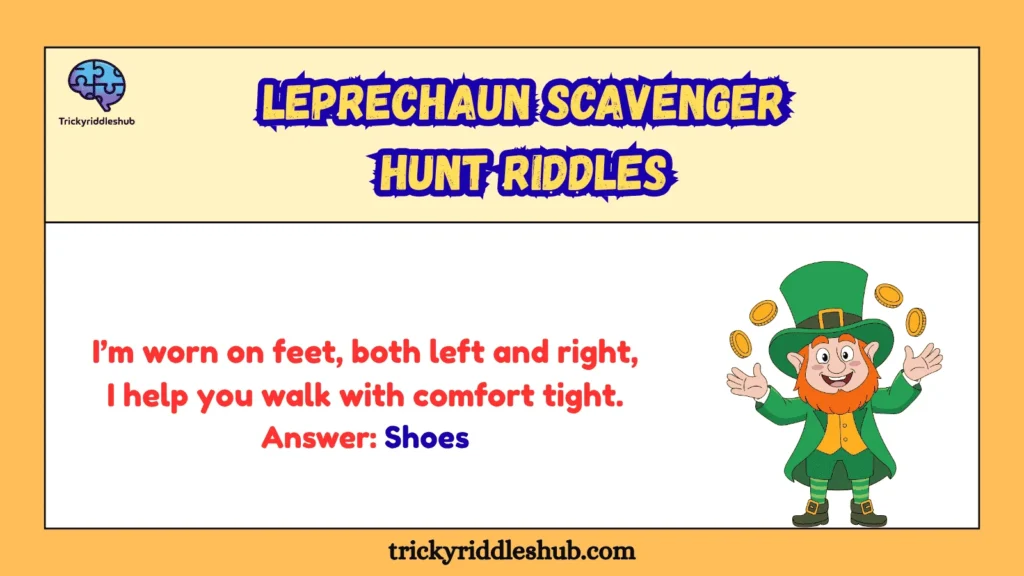 Leprechaun Scavenger Hunt Riddles