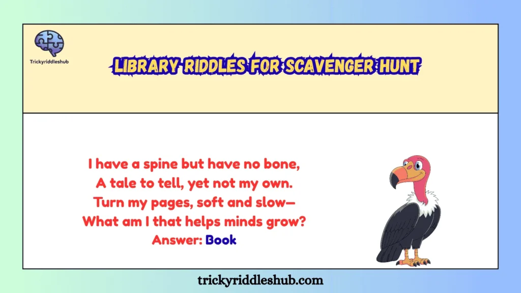Library Riddles for Scavenger Hunt