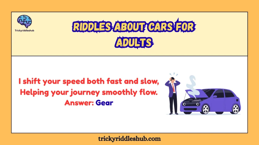 Riddles About Cars for Adults