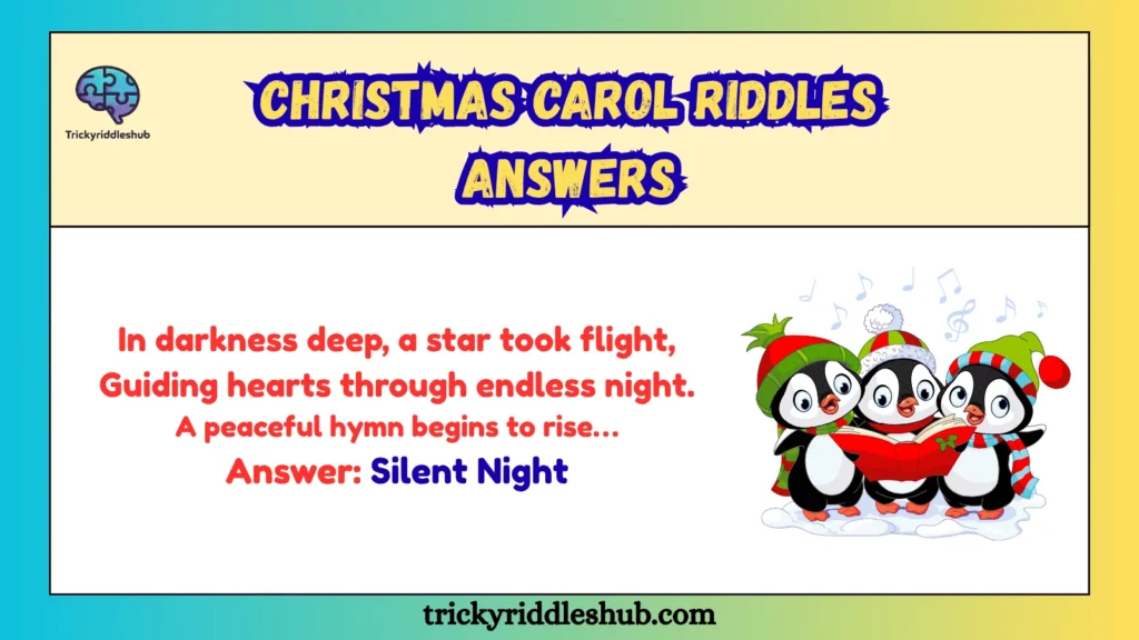 Christmas Carol Riddles Answers