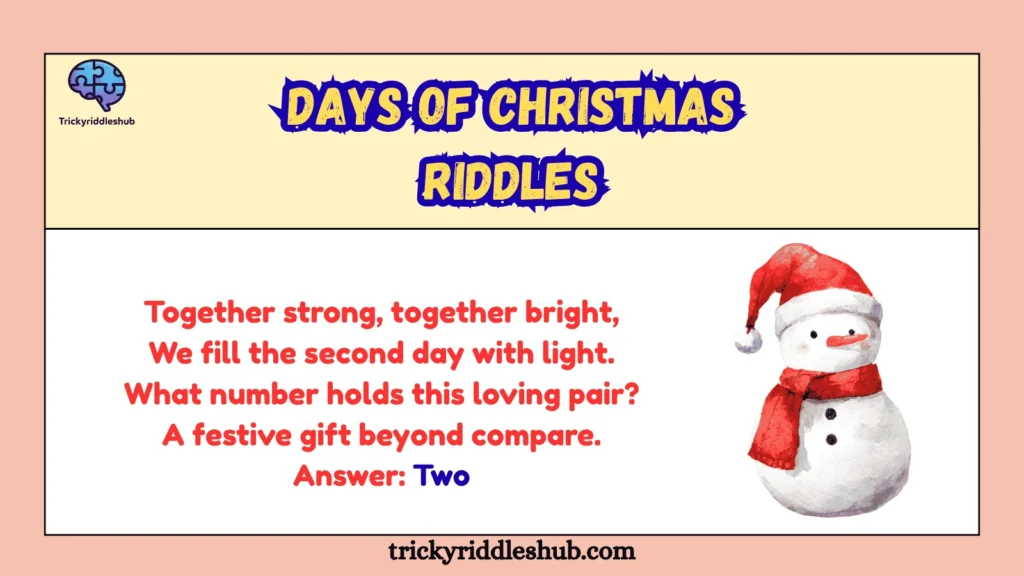 Days of Christmas Riddles