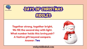 Days of Christmas Riddles