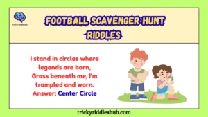 Football Scavenger Hunt Riddles