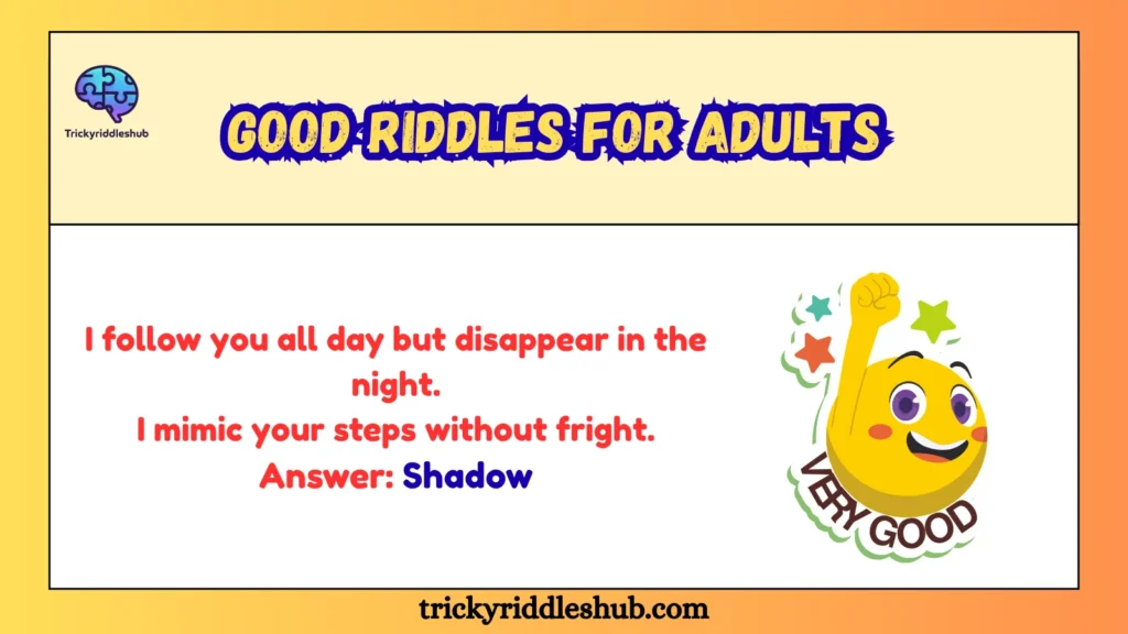 Good Riddles for Adults