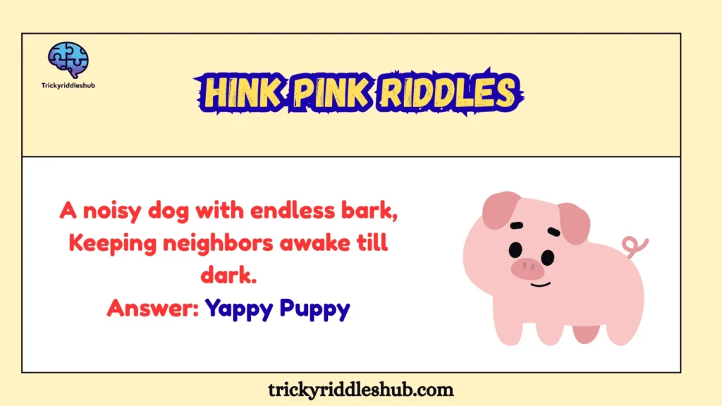 Hink Pink Riddles