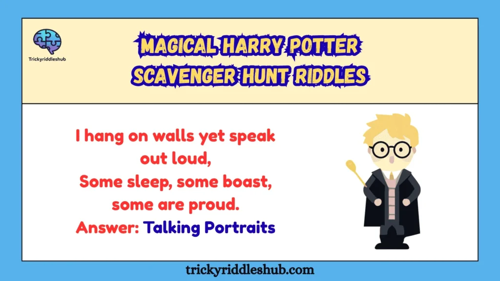 Magical Harry Potter Scavenger Hunt Riddles