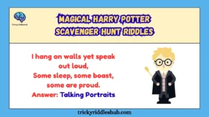 Magical Harry Potter Scavenger Hunt Riddles
