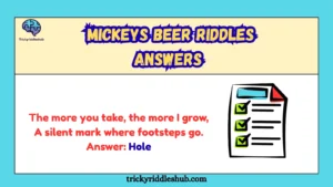 Mickeys Beer Riddles Answers