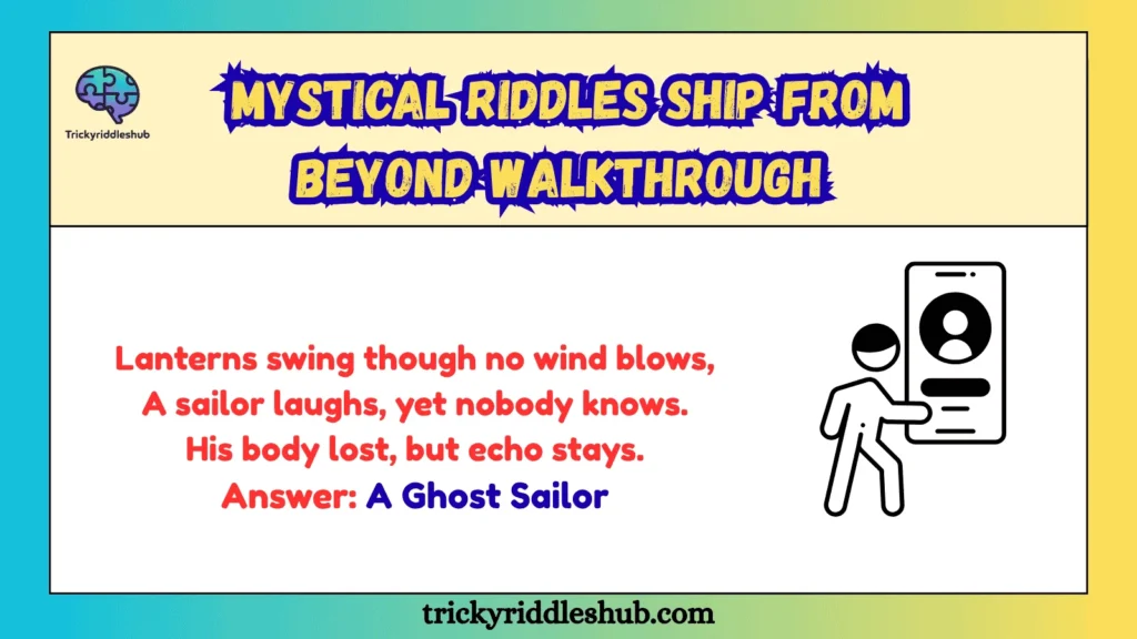 Mystical Riddles Ship From Beyond Walkthrough