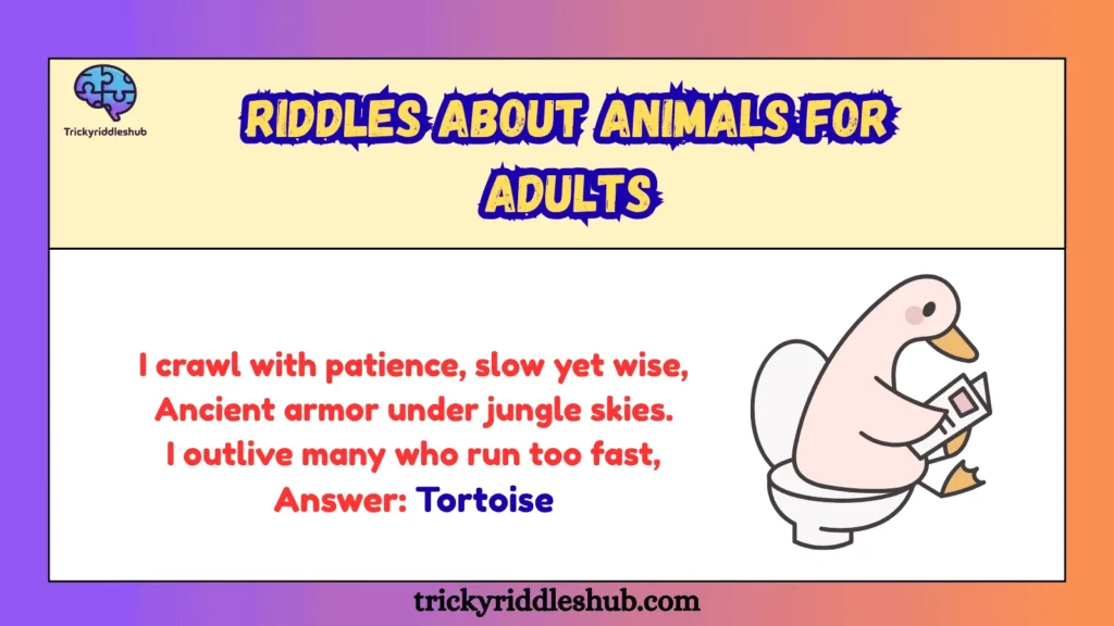 Riddles About Animals for Adults