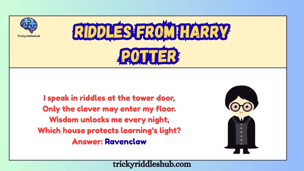 Riddles from Harry Potter