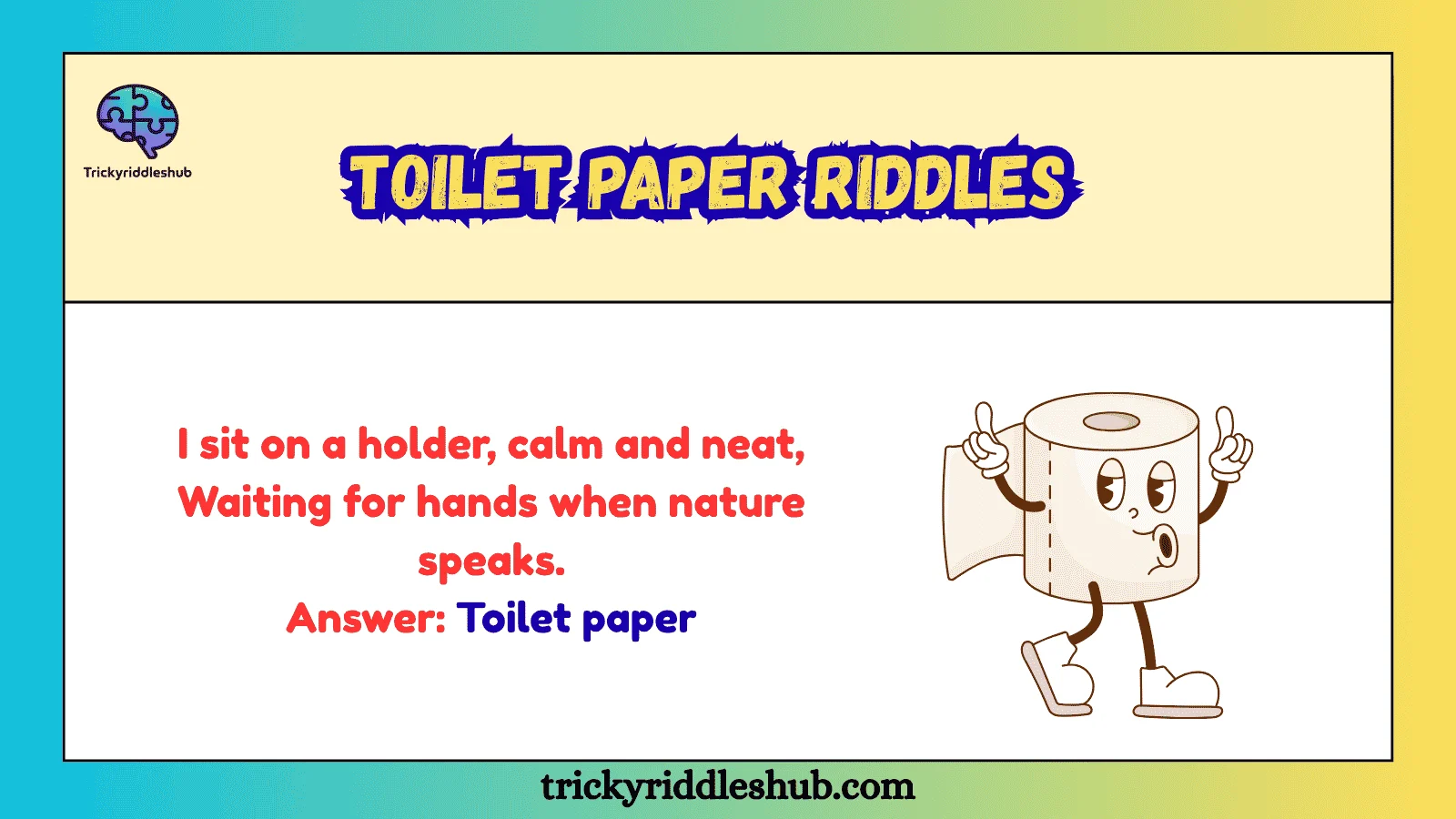 Toilet Paper Riddles 217+ Epic toilet paper riddles That Will Challenge Your Brain 2026