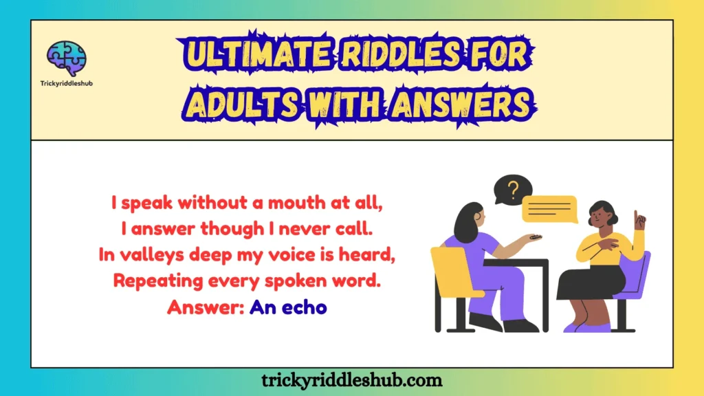 Ultimate Riddles for Adults with Answers