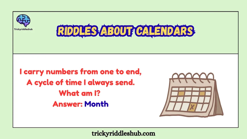 riddles about calendars