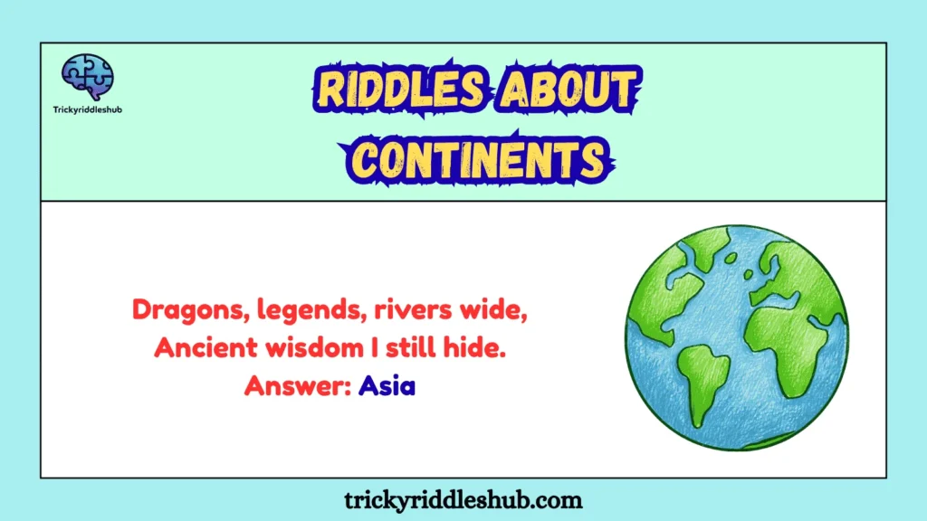 Riddles about Continents