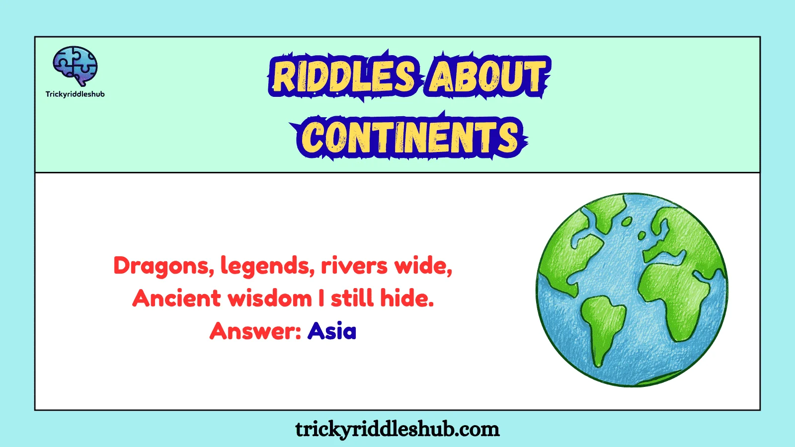 Contaversal Riddles 285+ Riddles about Continents Ultimate Brain-Boosting Challenge ...
