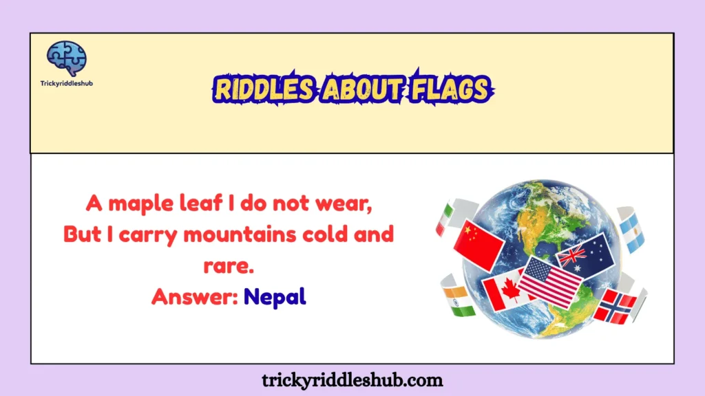 riddles about flags