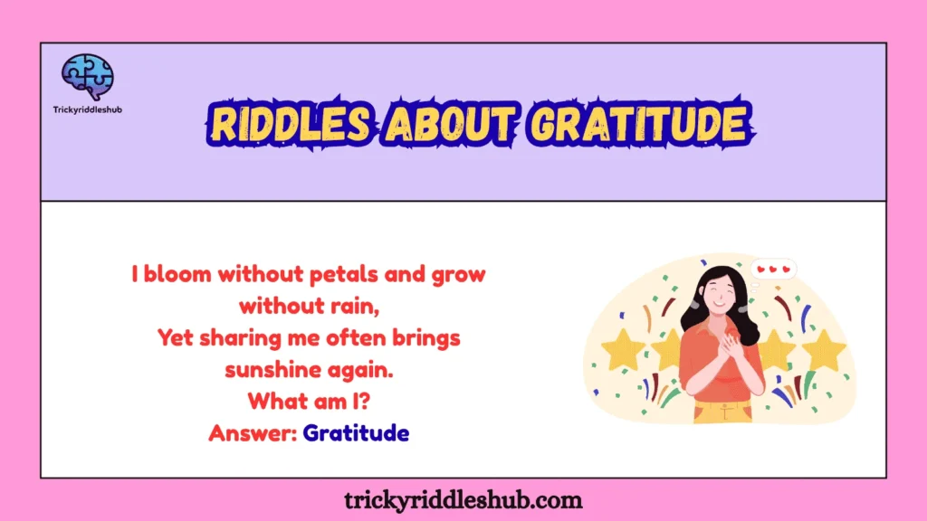 Riddles About Gratitude