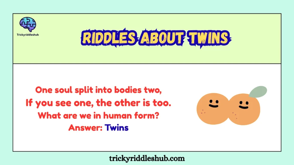 riddles about twins